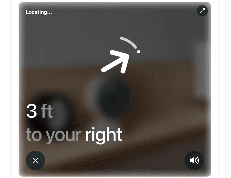 Locator: 3 ft to your right