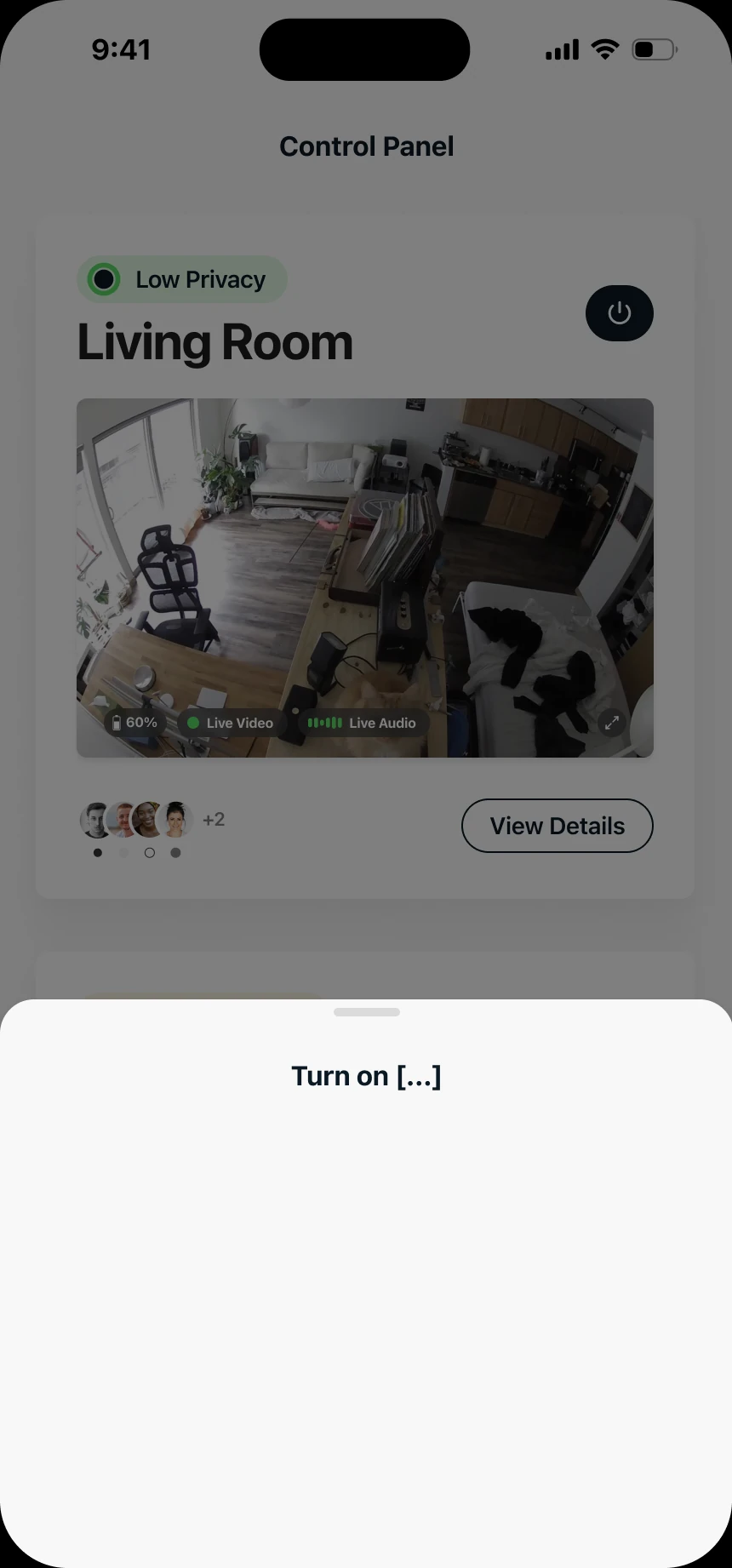 Turning a device on