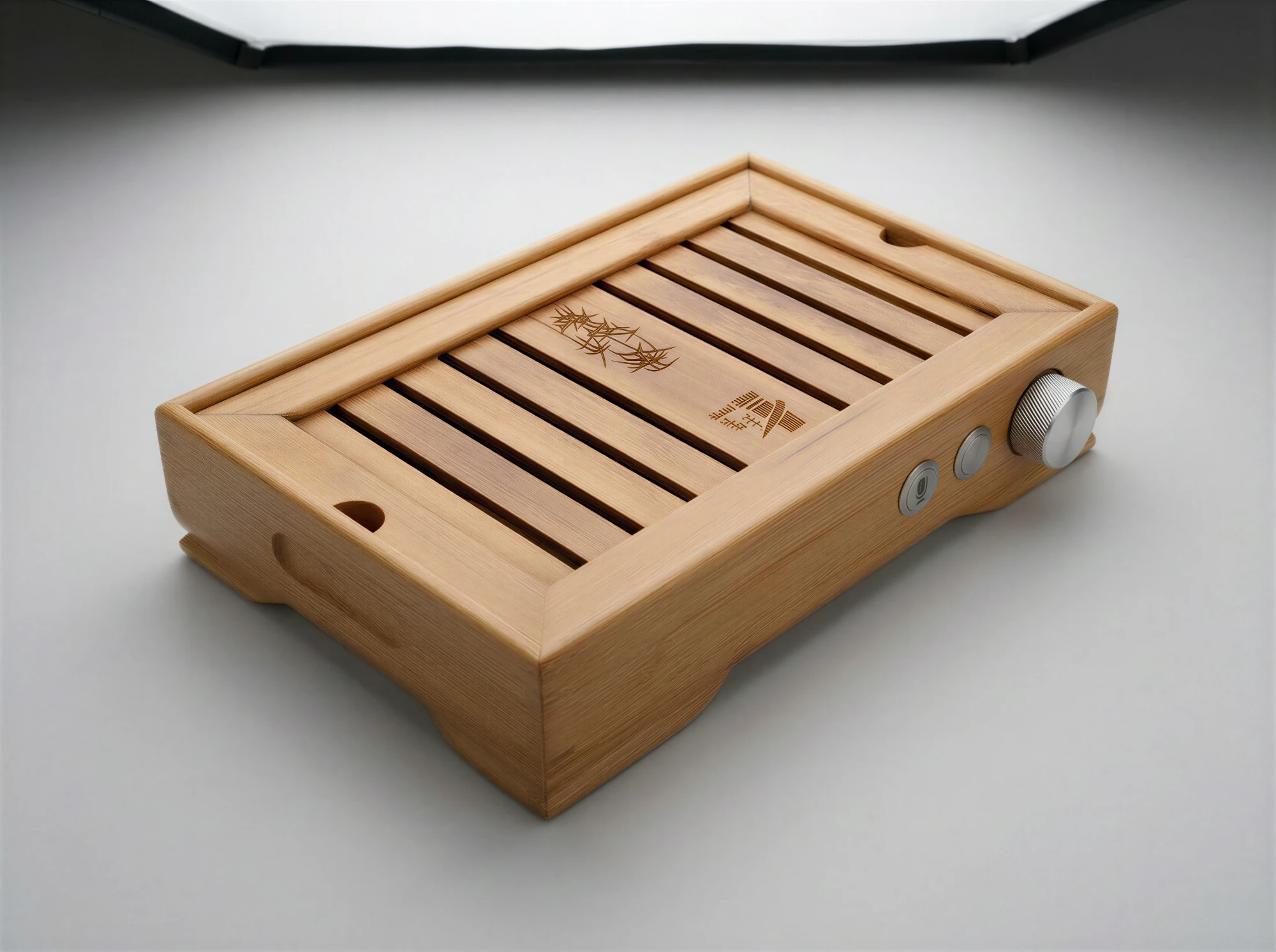 Bamboo Pulse tray in a studio
